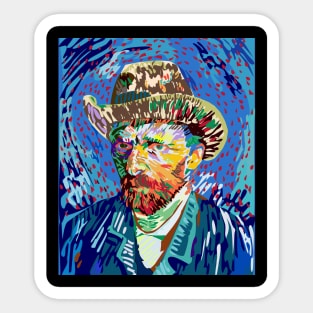 Vincent Van Gogh Funny Graphic Sticker